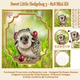 Sweet Little Hedgehog 3 - 8x8 Mini Kit
