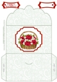 Beautiful Poinsettia & Roses Christmas Basket - Money Wallet