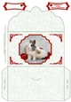 Rabbit In A Christmas Hat - Money Wallet