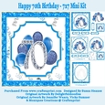 Happy 70th Birthday - 7x7 Mini Kit