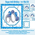 Happy 60th Birthday - 7x7 Mini Kit