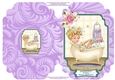 A Relaxing Bath - Cut And Fold Card