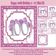 Happy 100th Birthday 2 - 7x7 Mini Kit