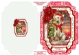 Sweet Christmas Dog - Cut And Fold Card