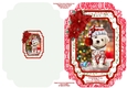 Sweet Christmas Dog 2 - Cut And Fold Card