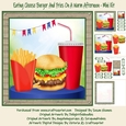 Eating Cheese Burger And Fries on A Warm Afternoon - Mini Kit