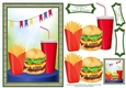 Eating Cheese Burger And Fries on A Warm Afternoon
