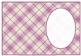 Mauve, Cream And Green Tartan - Insert