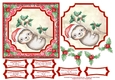 Sweet Sloth Christmas Wishes 6x6