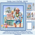 Grandpa, Loves A Pool Party - Mini Kit