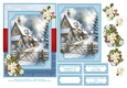 Christmas Country Cottage - 5x7 2