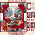Festive Berry Robins - 7x7 Mini Kit 2