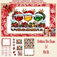 Christmas Wine Glasses - 5x7 Mini Kit