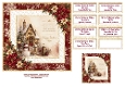 Burgandy Snowman - 7x7