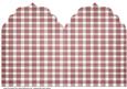 Christmas Red Plaid Elegant Top Card Base