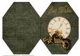 Steam Punk Vehicle Octagon Card 2