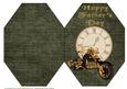 Steam Punk Vehicle Octagon Card 5