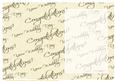Cream with Gold Text Wedding Insert 2