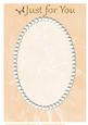 Peach Floral and Pearls Card Front 4
