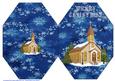 Christmas Church Octogan Card