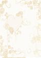 Cream Love Hearts and Roses Paper