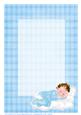 A4 Congratulations on the Birth of Your Baby Boy Insert