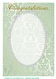 A4 Light Green Fancy, Pearl Card Front