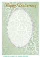A4 Light Green Fancy, Pearl Card Front