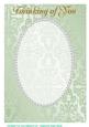 A4 Light Green Fancy, Pearl Card Front 7