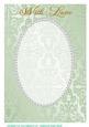 A4 Light Green Fancy, Pearl Card Front 9
