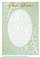 A4 Light Green Fancy, Pearl Card Front 10