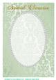 A4 Light Green Fancy, Pearl Card Front 11