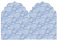 Blue and White Snowflake Elegant Top Card Base