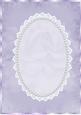 Plum Antique, Lace and Pearl Card Front