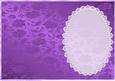 Jazzy Purple Floral, Lace and Pearl Insert