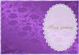 Jazzy Purple Floral, Lace and Pearl Insert 2