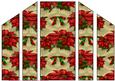 Beautiful Poinsettias and Ribbon Theatre Card Base
