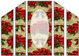 Beautiful Poinsettias, Ribbon and Pearls Theatre Card Base