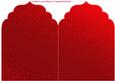 Red Snowflakes and Swirls Elegant Top Card Base