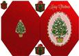 Oh Beautiful Christmas Tree Octogon Card