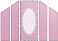 Pink Snowflake, Swirls, Lace and Pearl Theatre Card Base