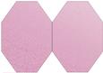 Pink Snowflake and Swirls Octagon Card Base