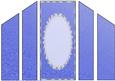 Blue Snowflake, Swirls, Lace and Pearl Theatre Card Base