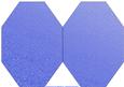 Blue Snowflake and Swirls Octagon Card Base