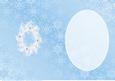 Blue and Silver Christmas Wreath Insert