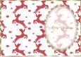 Christmas Riegndeer, Gold Lace and Pearl Insert 2