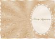 Cafe Au Lait Insert, with Lace and Pearls, Anniversary