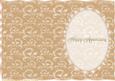 Cafe Au Lait Insert, with Lace and Pearls, Anniversary 2
