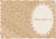 Cafe Au Lait Leaf Insert, with Lace, Pearls and Greeting 2