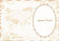 Cream Heart and Roses Insert, with Lace and Pearls Wedding 3